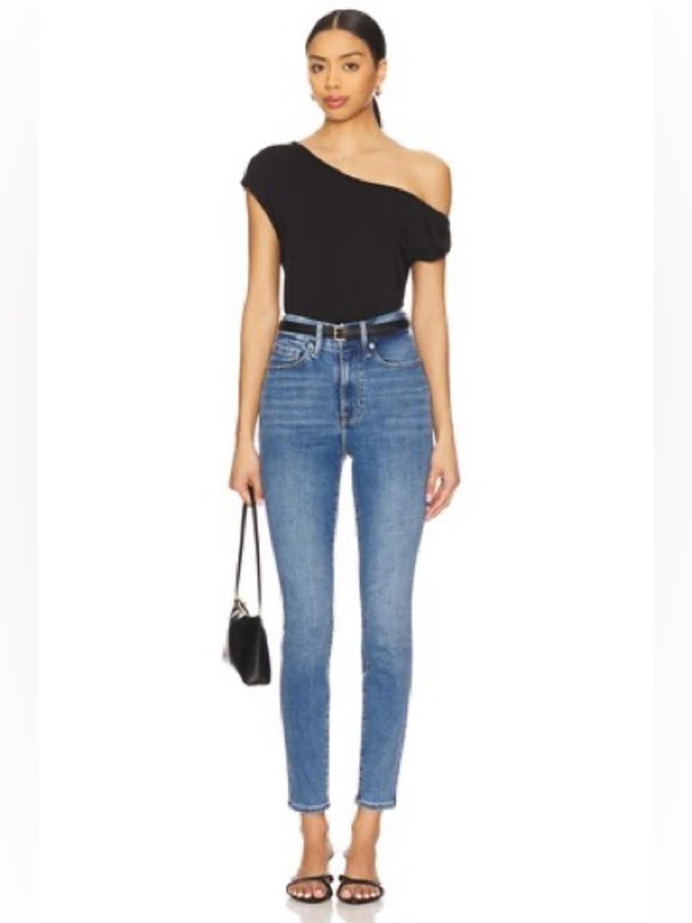 NWT GOOD AMERICAN Always Fits Good Legs Skinny High Rise Denim Size 14-18